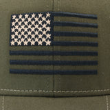 SNAPBACK USA FLAG OLIVE/TAN