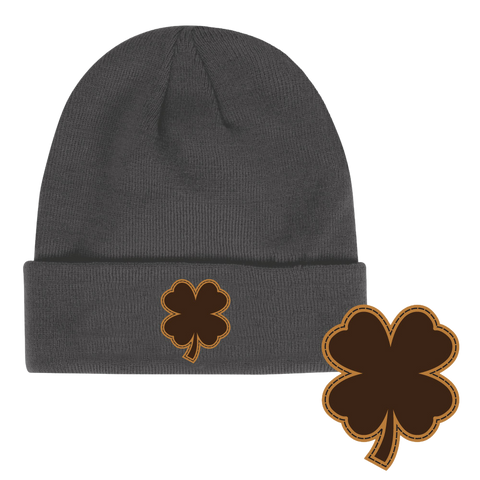 CLOVER GRAY CUFFED BEANIE