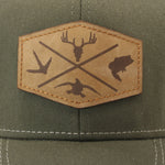 SNAPBACK OUTDOOR X OLIVE LEATHER PATCH