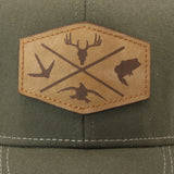SNAPBACK OUTDOOR X OLIVE LEATHER PATCH