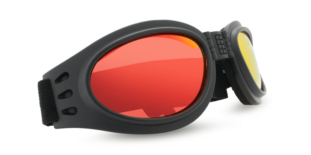 folding goggles UNDERCOVER EYEWEAR MOTORCYCLE FOLDING GOGGLES RED REVO UE-FG11RRV